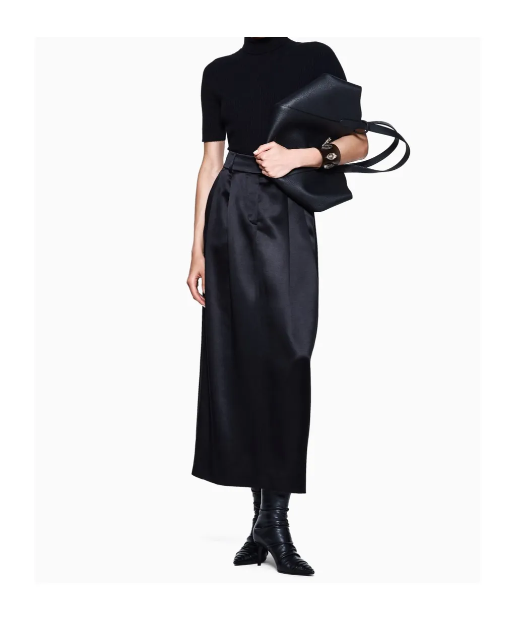 Ribbed Turtleneck Top