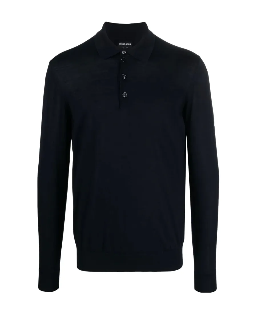 Long-Sleeved Polo Shirt