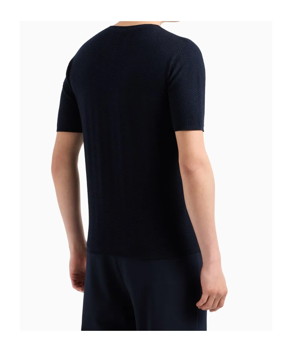 Chevron Virgin Wool Crew-Neck Jumper