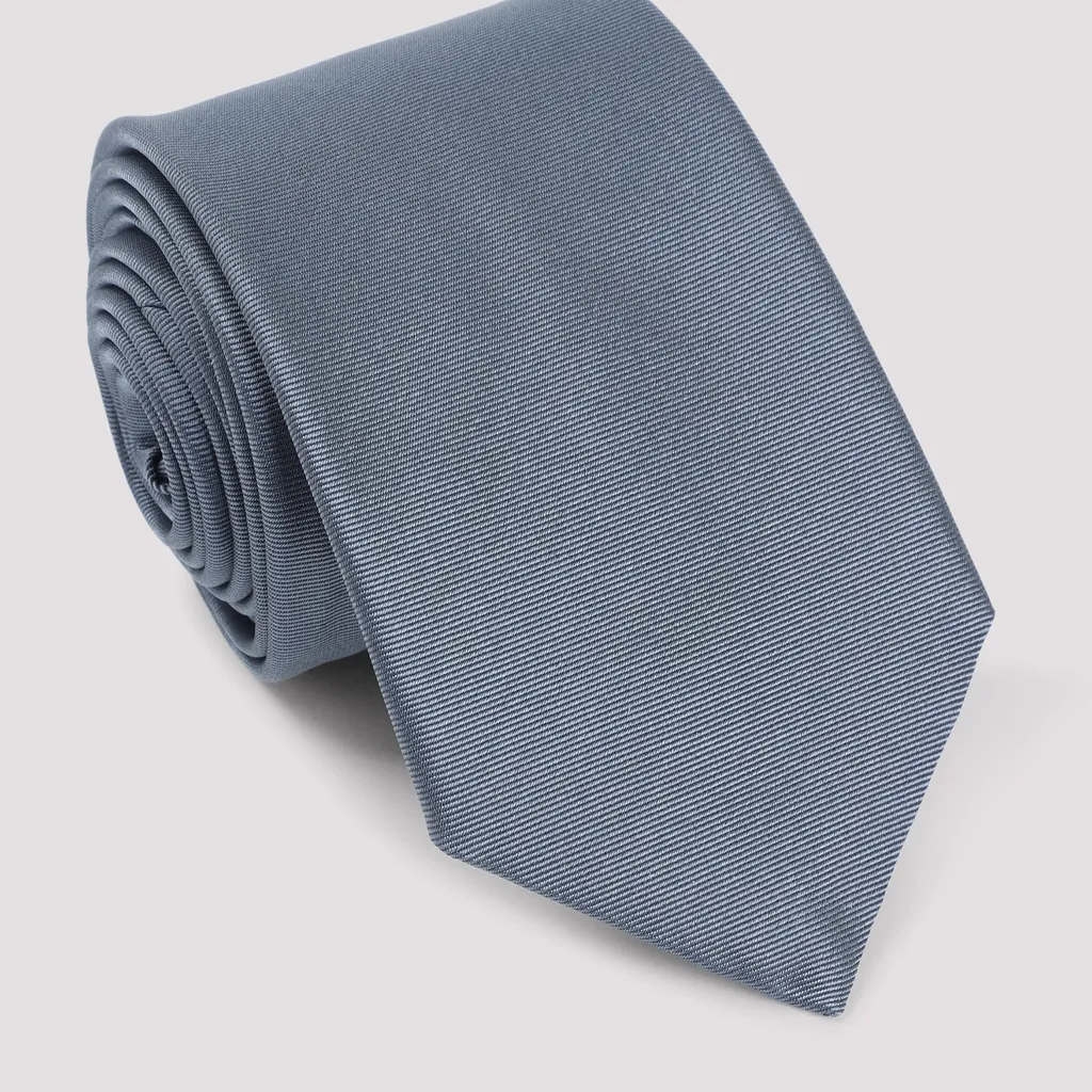 Logo Embellished Silk Tie