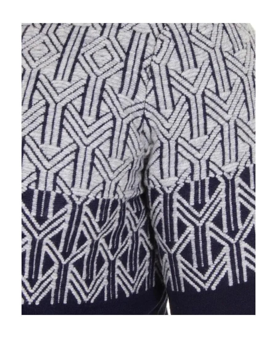 Round-Neck Long-Sleeved Knitted Sweater