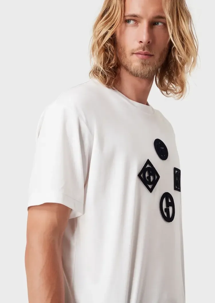 Logo-Patch Cotton T-Shirt