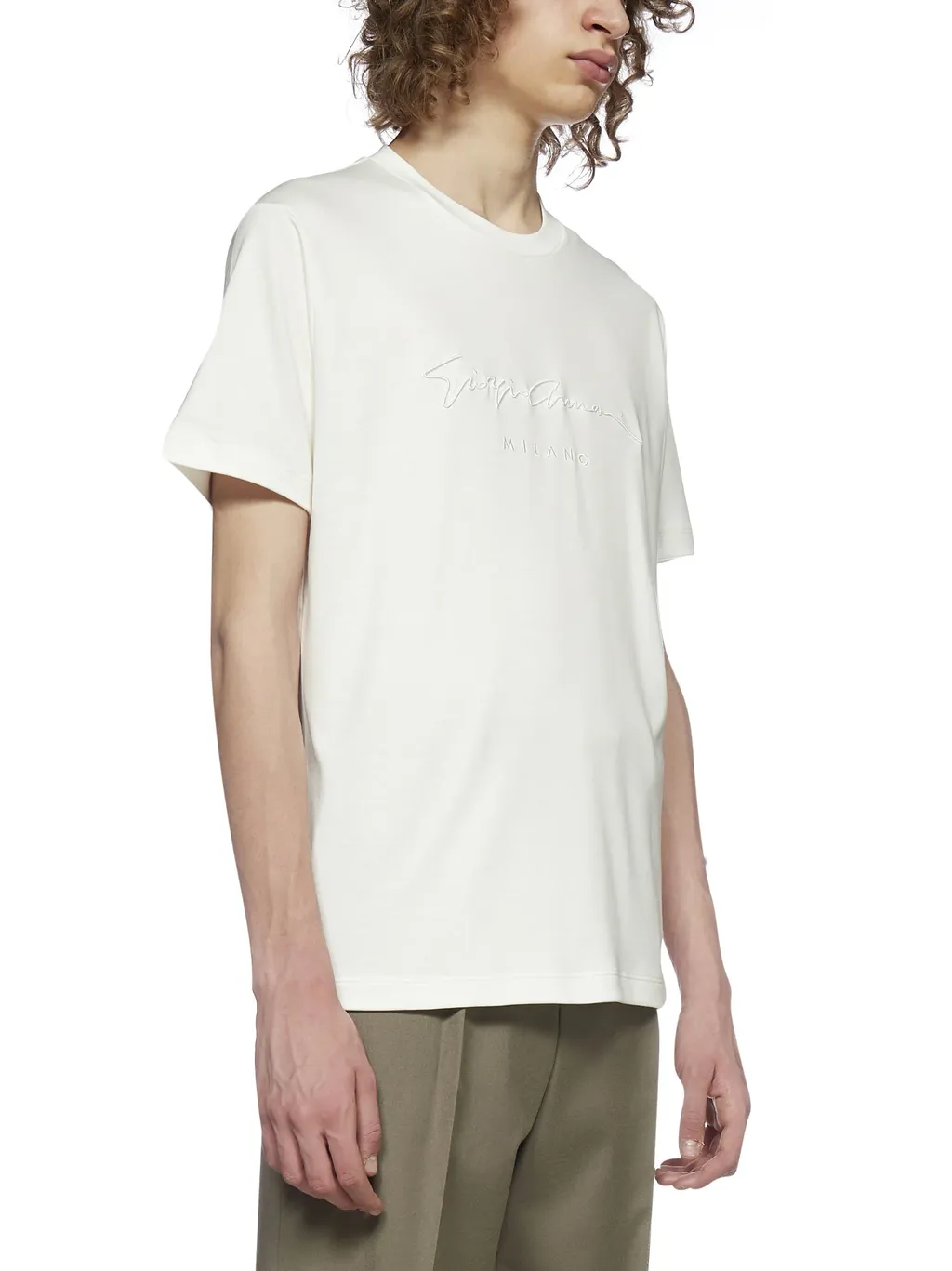 Logo Embroidered Crewneck T-Shirt