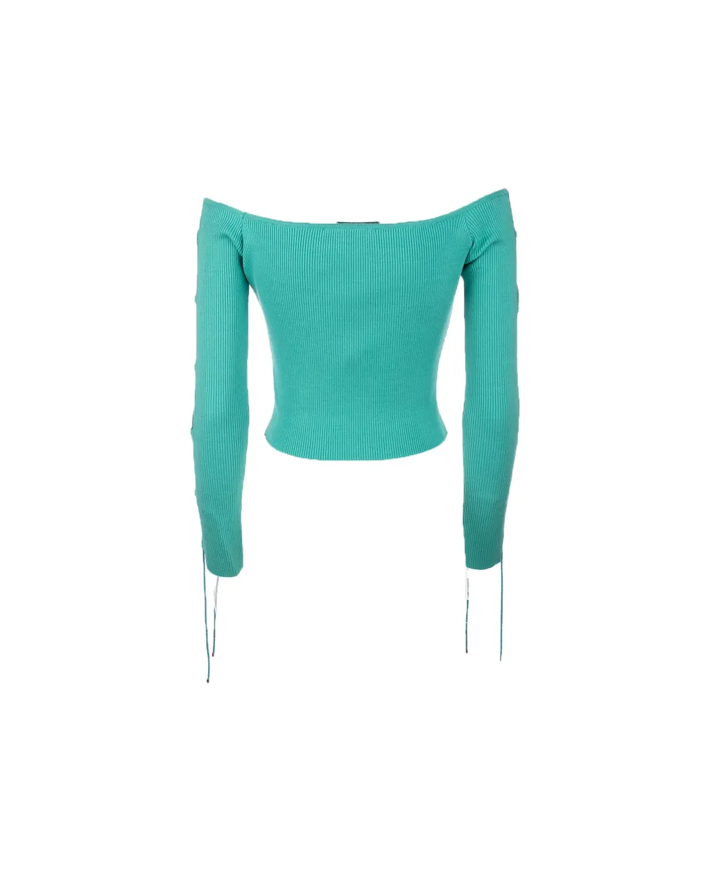 Off-Shoulder Lace-Up Top
