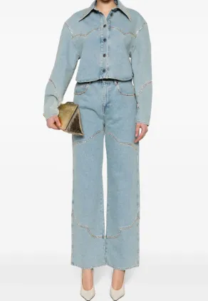 High-Rise Straight-Leg Jeans