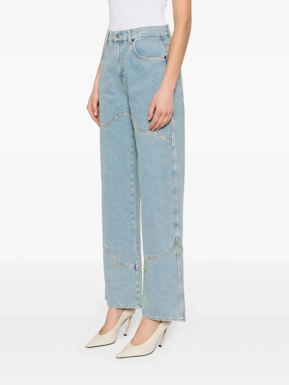 High-Rise Straight-Leg Jeans