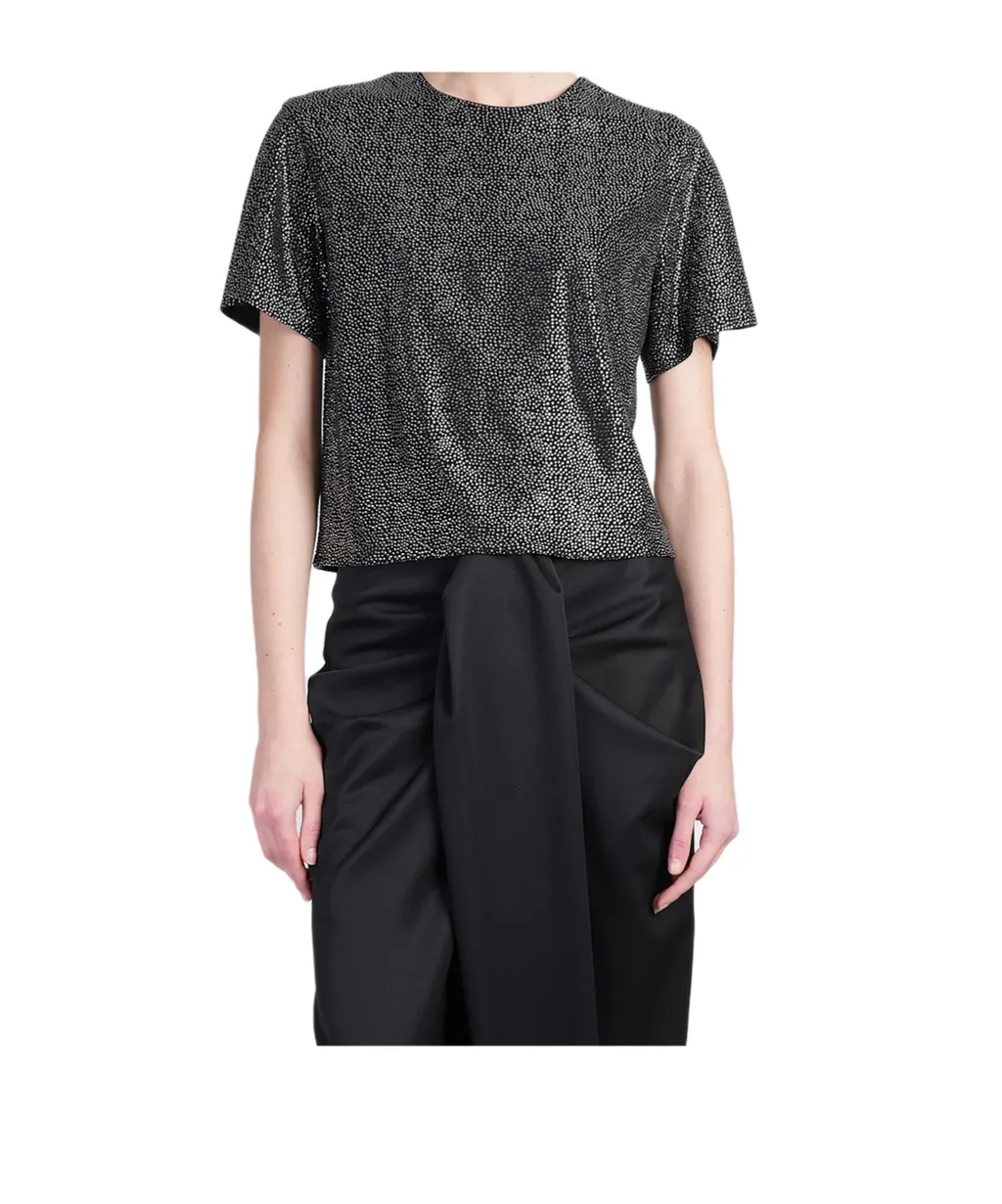Rhinestone-Embellished T-Shirt