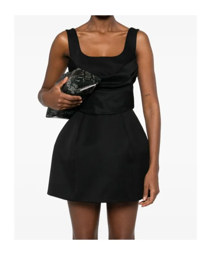 Draped Mini Dress