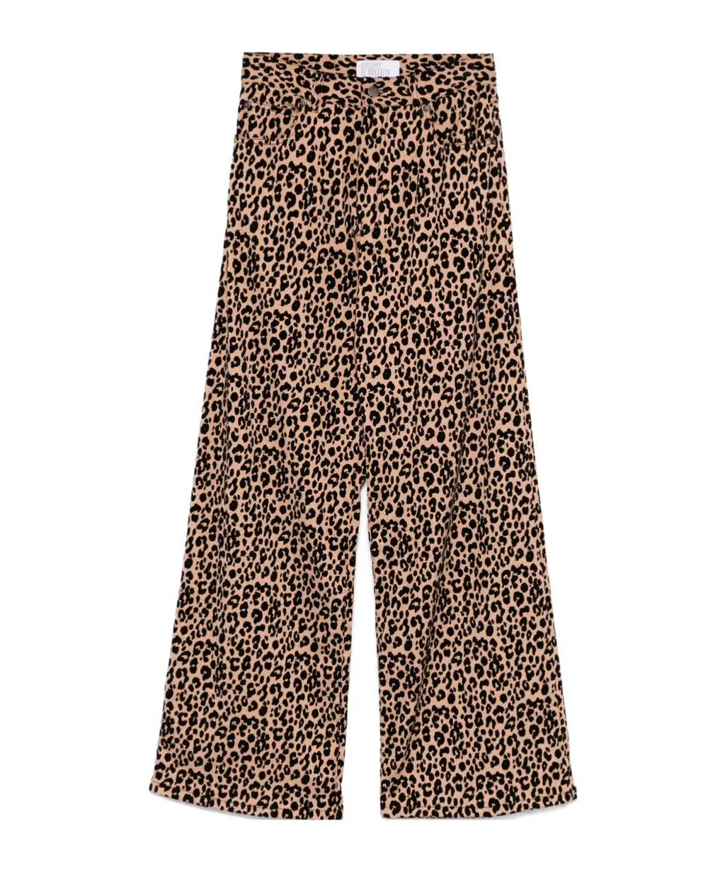 Leopard-Print Jeans