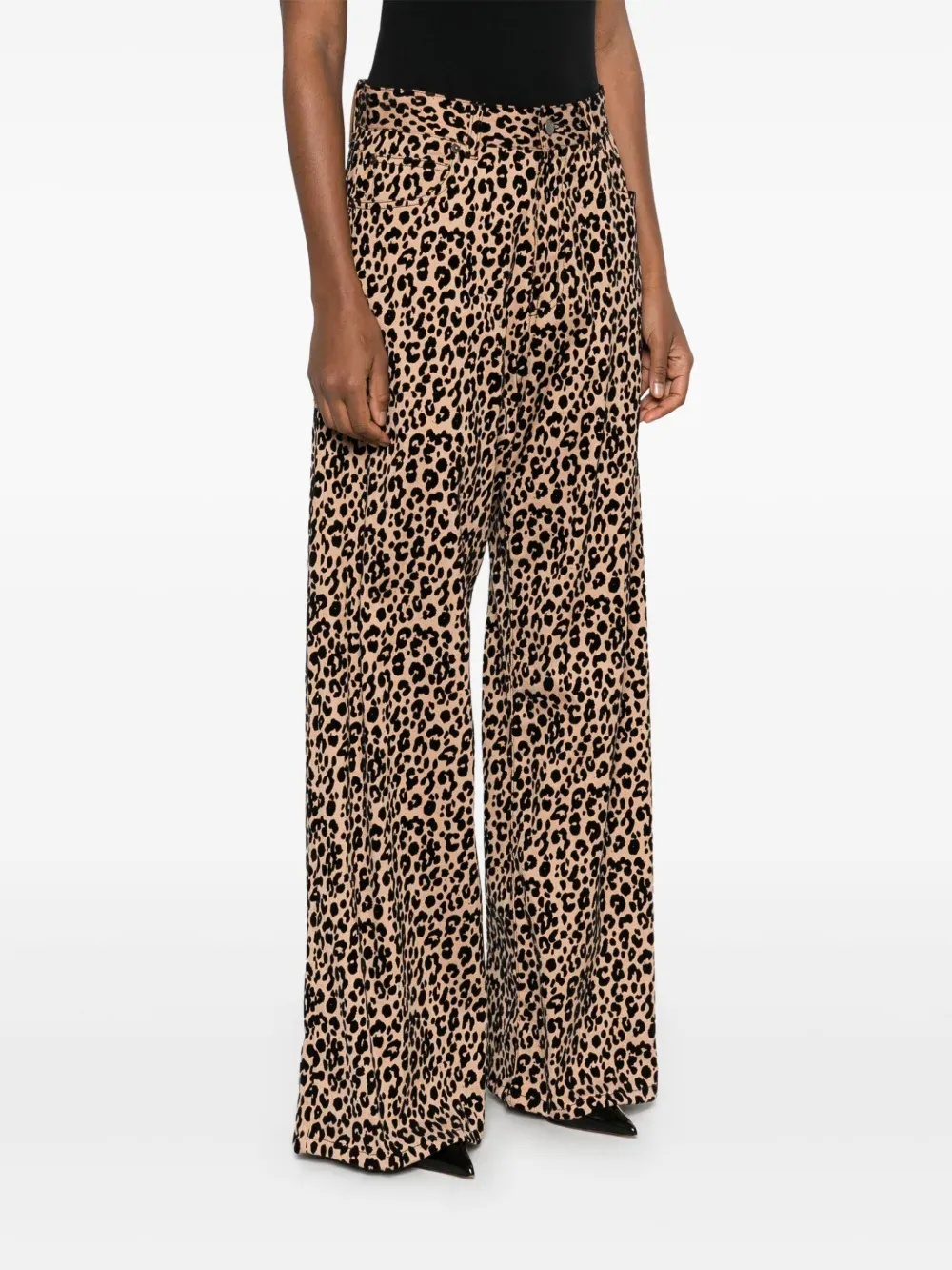 Leopard-Print Jeans