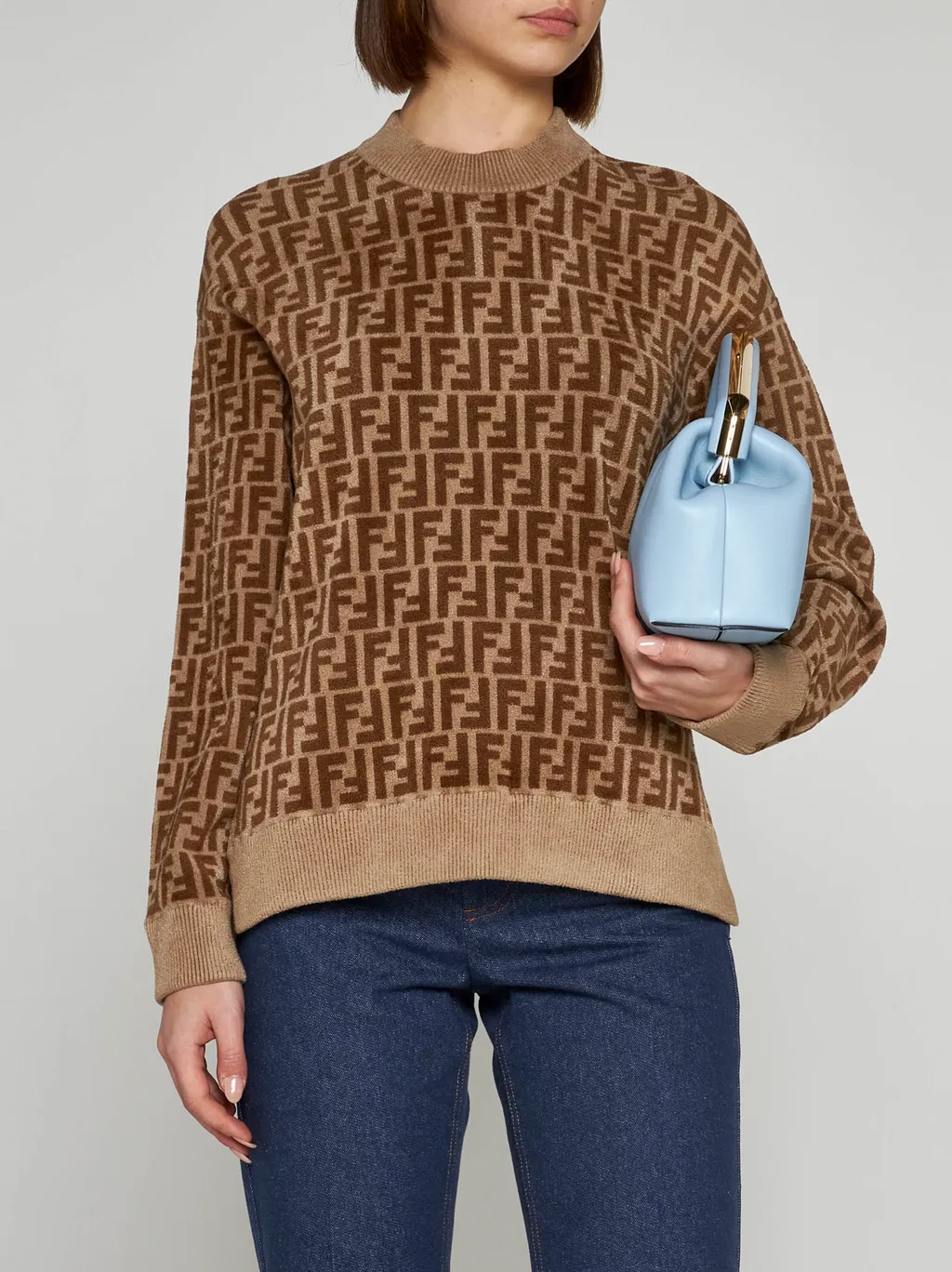 Ff Pattern Crewneck Jumper