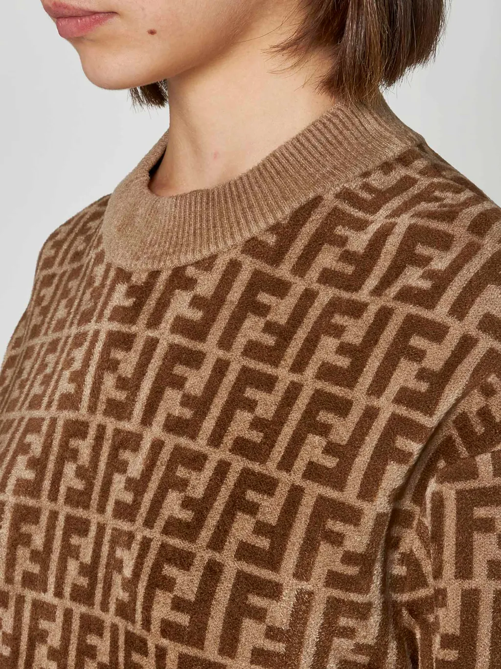Ff Pattern Crewneck Jumper