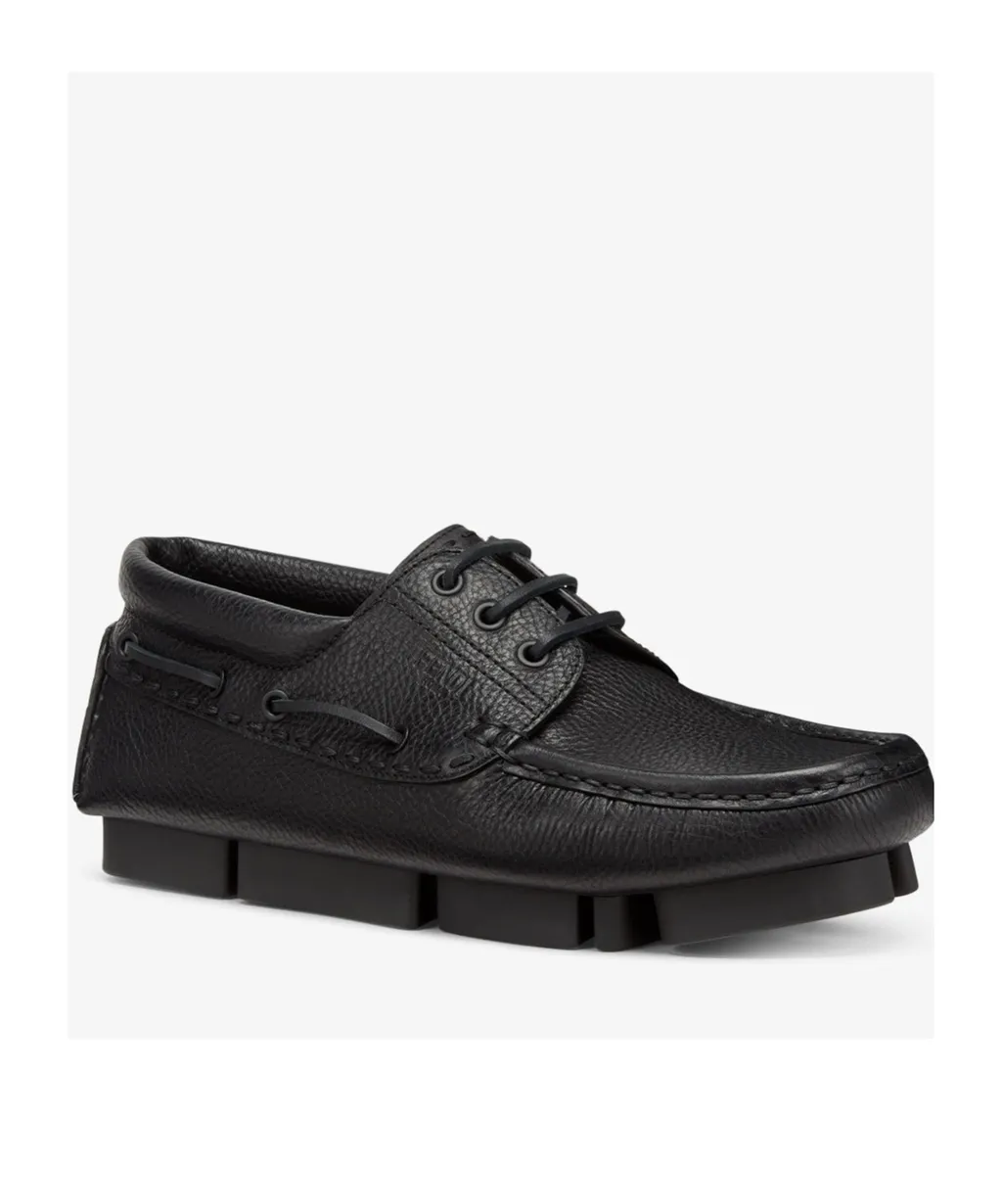 Black Leather Lace-Ups