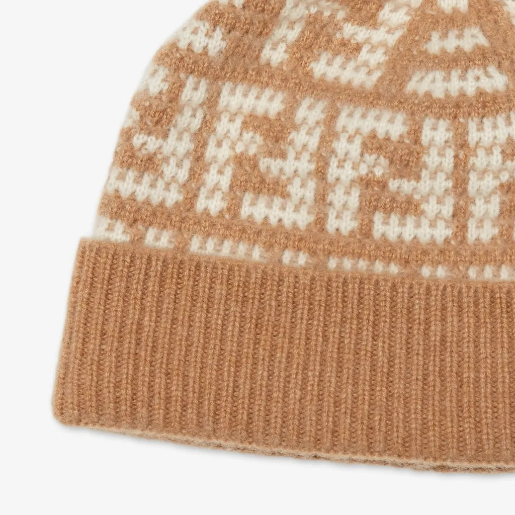 Ff Jacquard Cashmere Hat