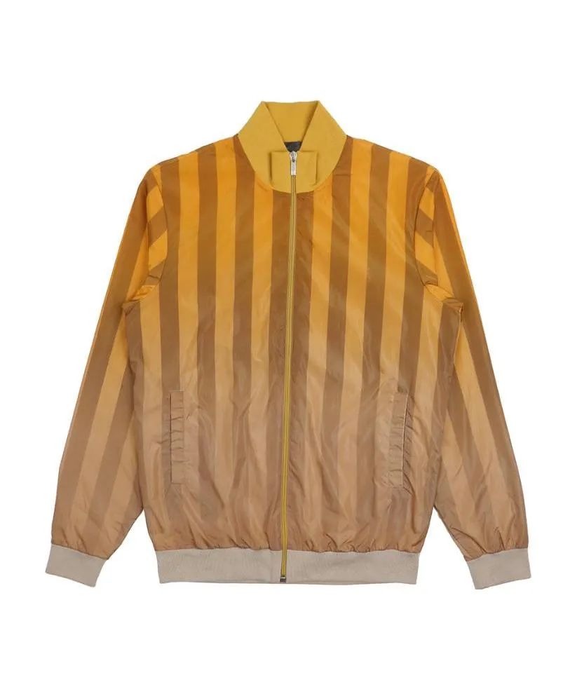 Striped Zipper Casual Jacket