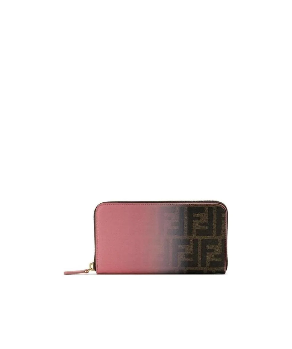 Zippered Logo Wallet