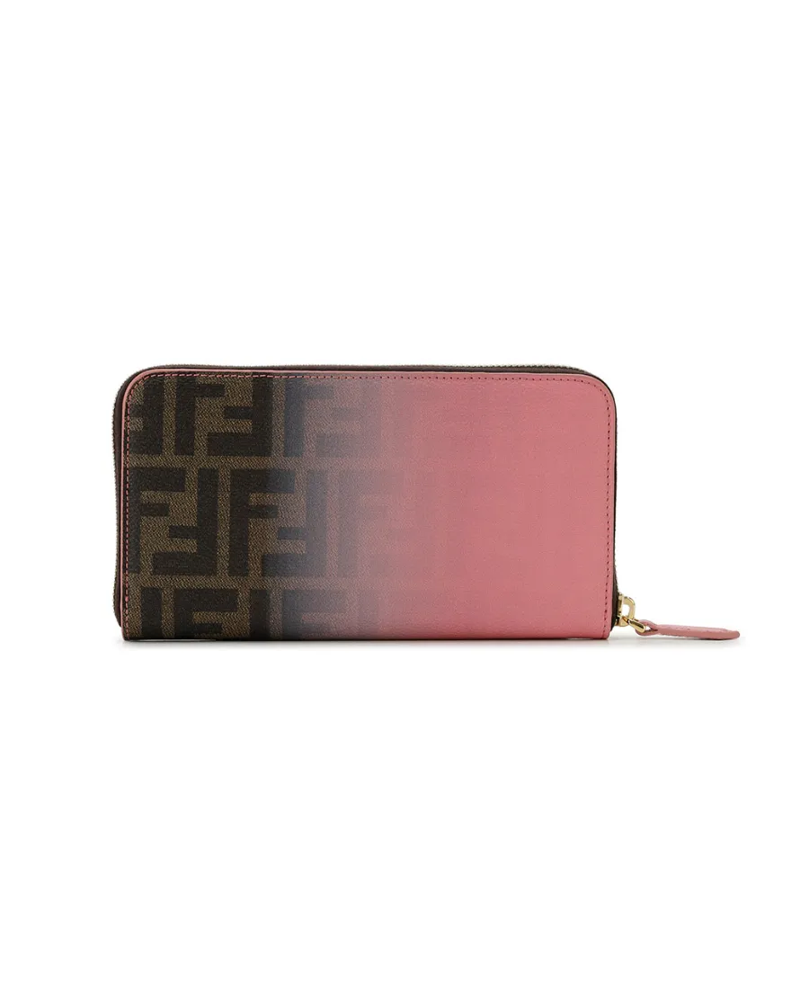 Zippered Logo Wallet