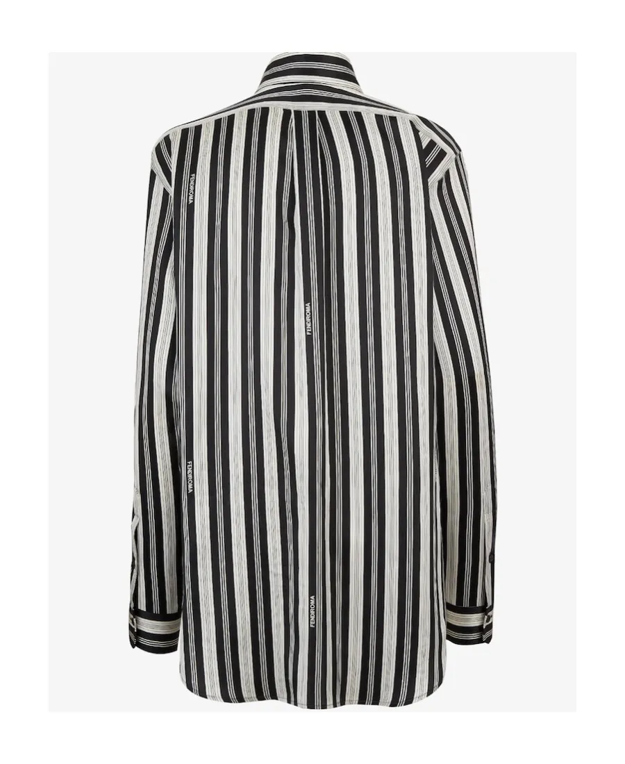 Striped Collared Long-Sleeve Shirt