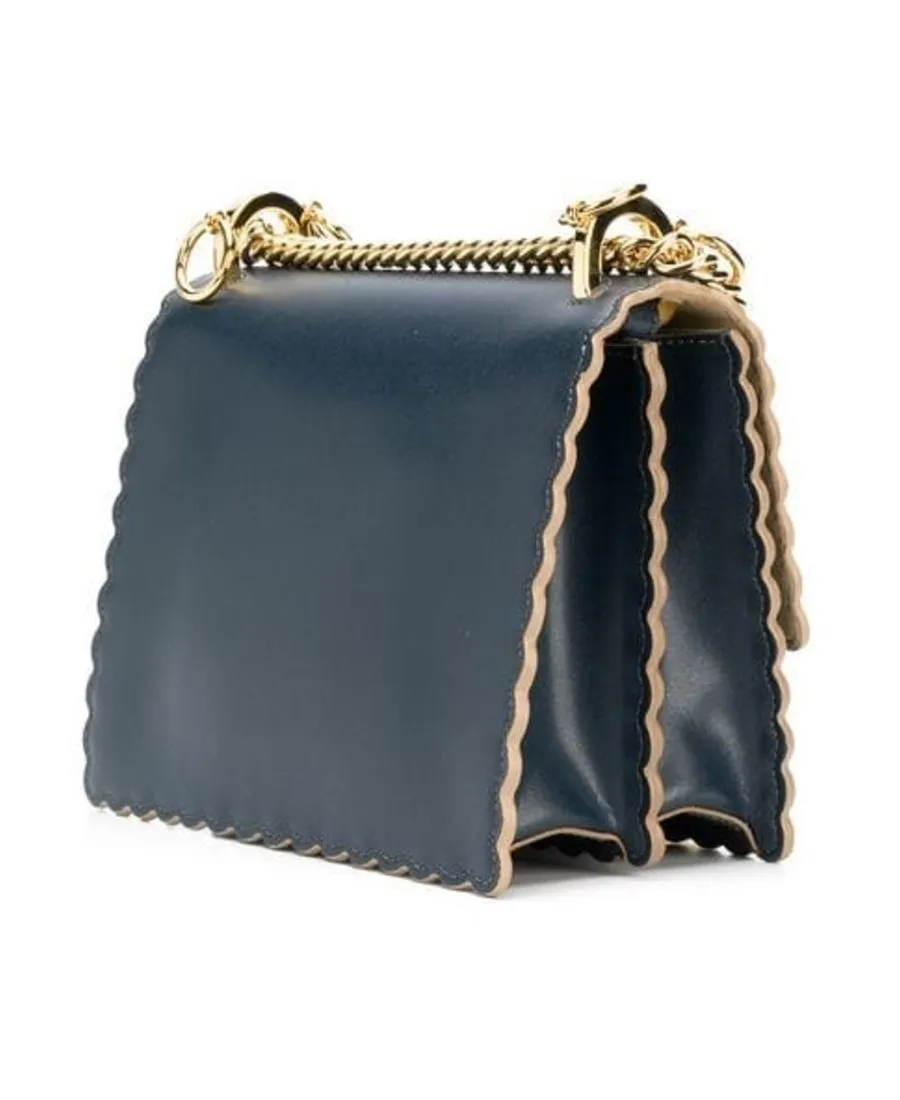 Kan I Fan Leather Shoulder Bag