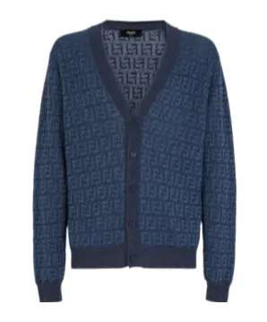 Ff Motif Regular Fit Cardigan