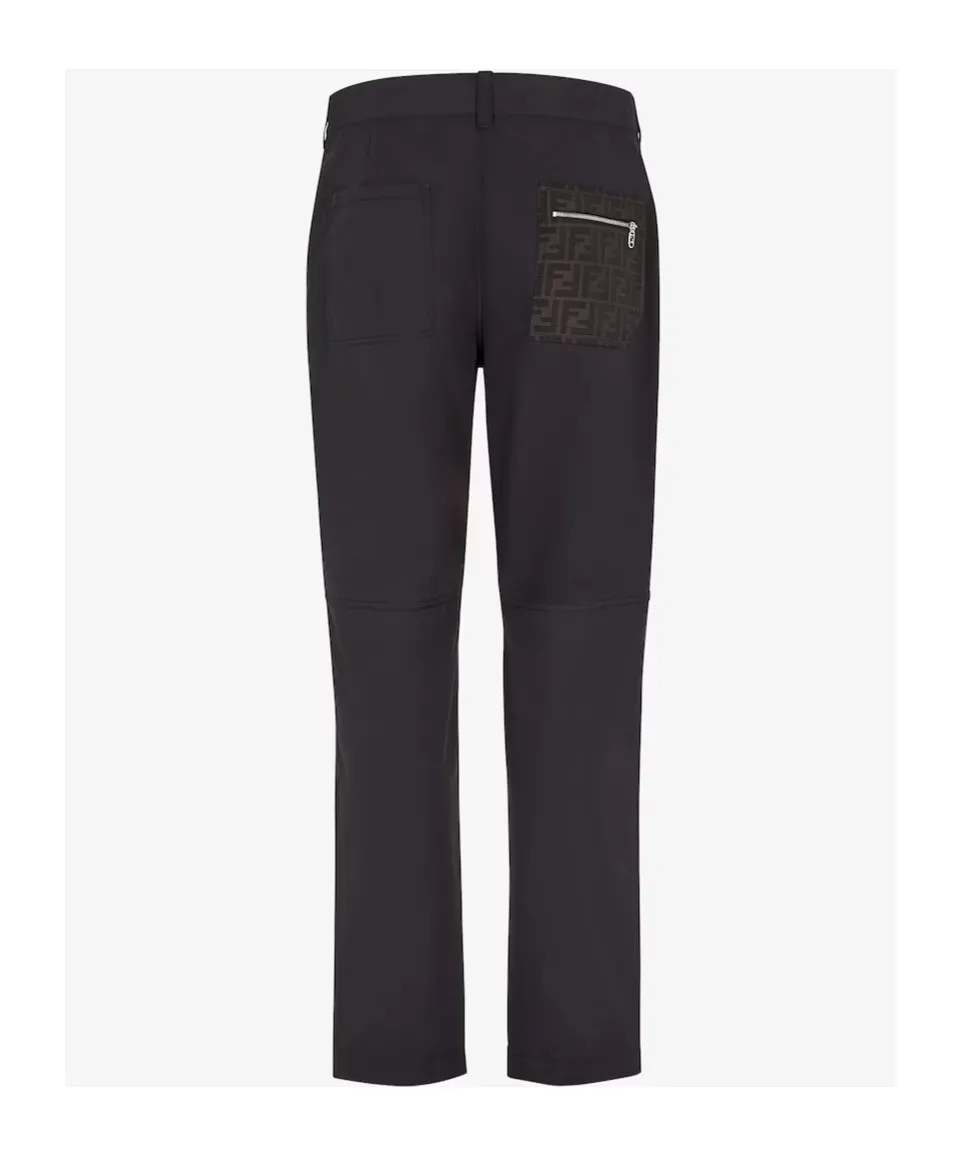 Ff Motif Cigarette Trousers