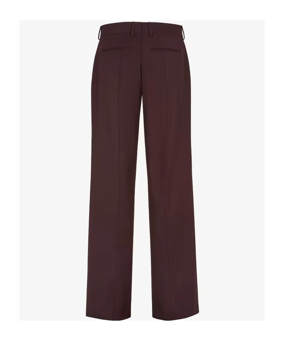 Burgundy Wool Trousers