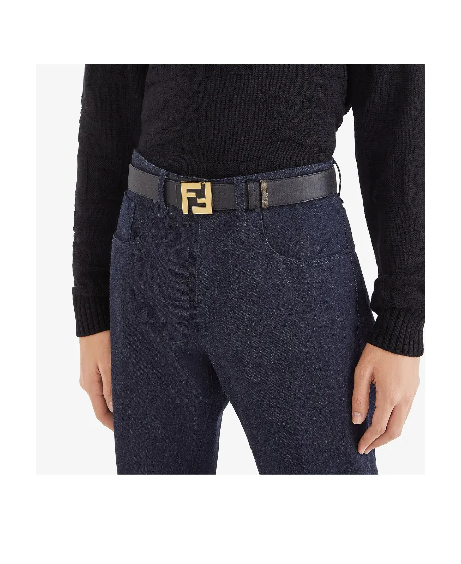 Ff Motif Reversible Buckle Belt