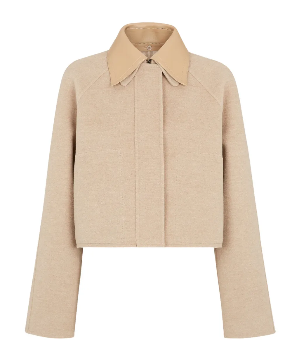 Ff Printed Reversible Cropped Jacket