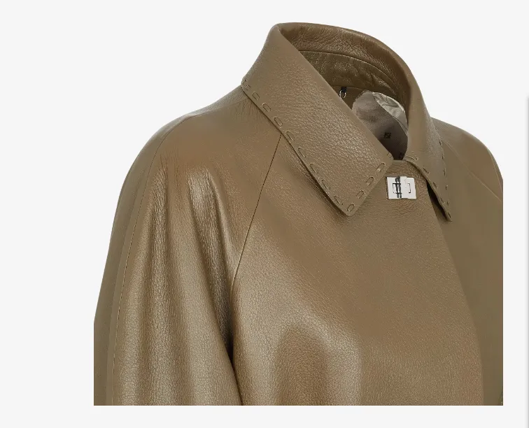 Leather Overcoat