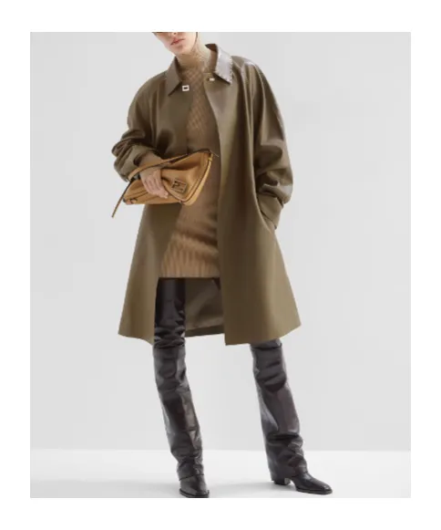 Leather Overcoat