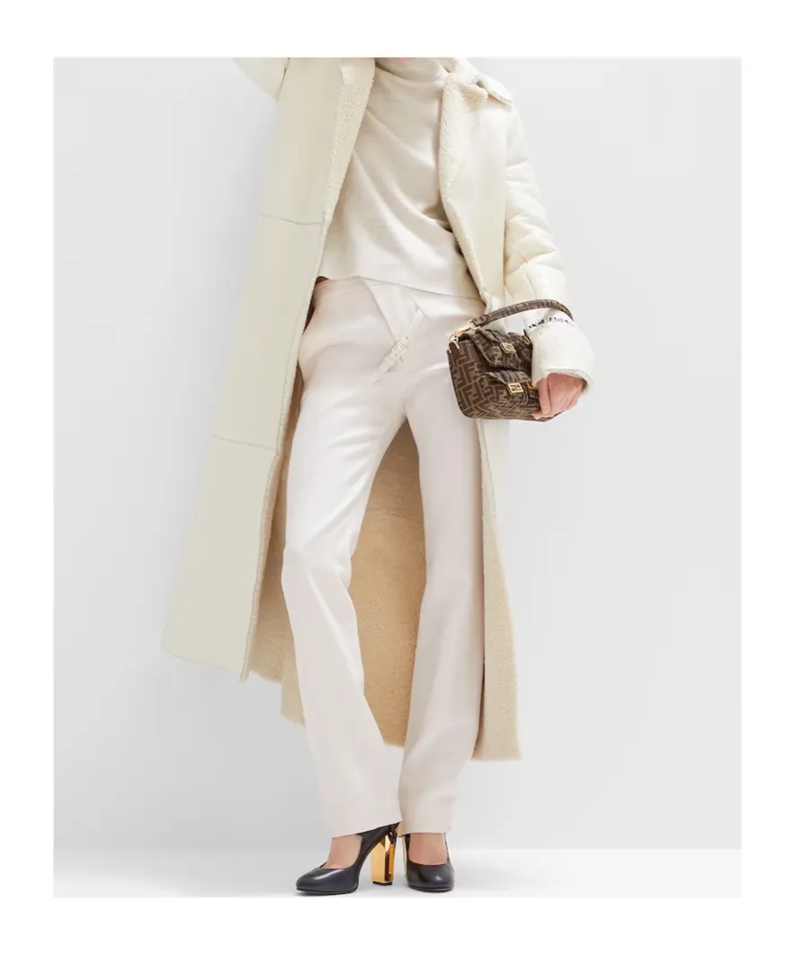 Mantel Long Sleeved Midi Coat