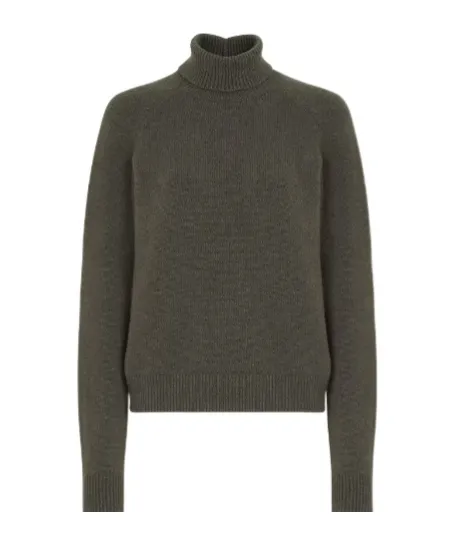 Turtleneck Long Sleeved Knitted Jumper