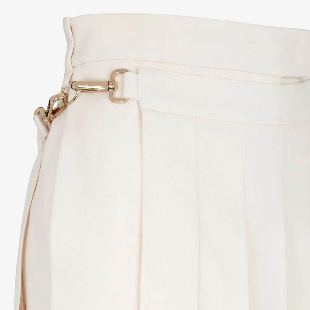 Pleated Detail Cigarette Trousers