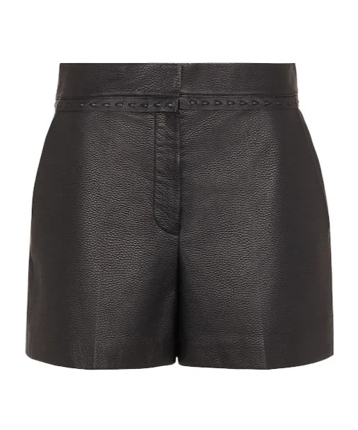 Black Leather Shorts