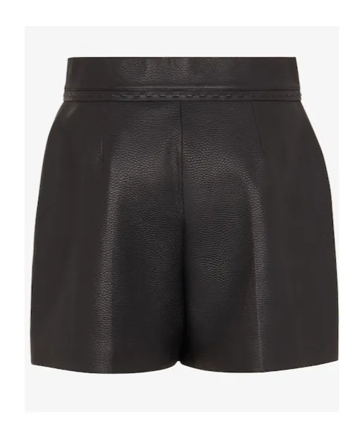 Black Leather Shorts