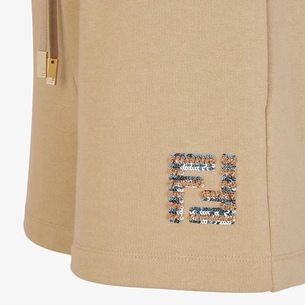 Ff Sequin-Embellished Drawstring Shorts