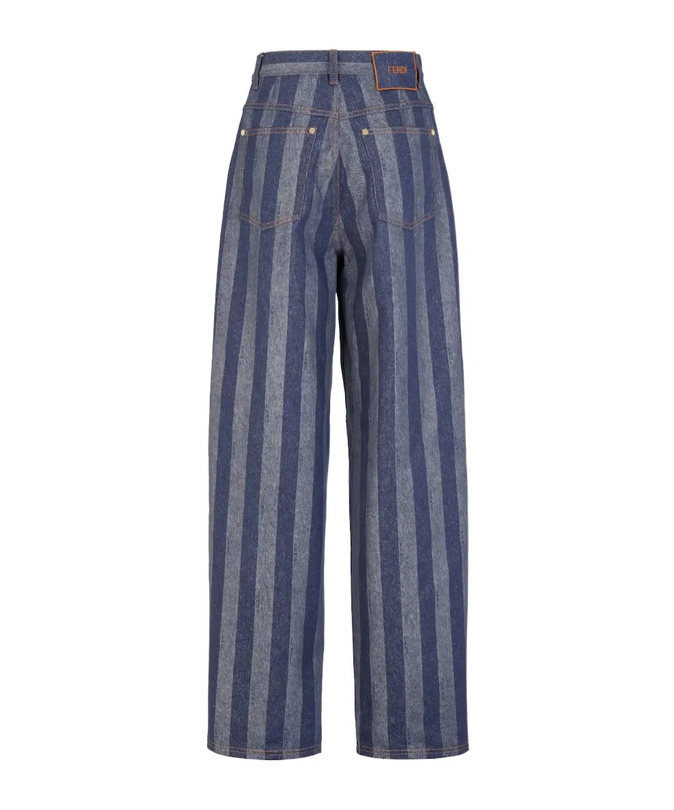 Blue Pequin Denim Trousers