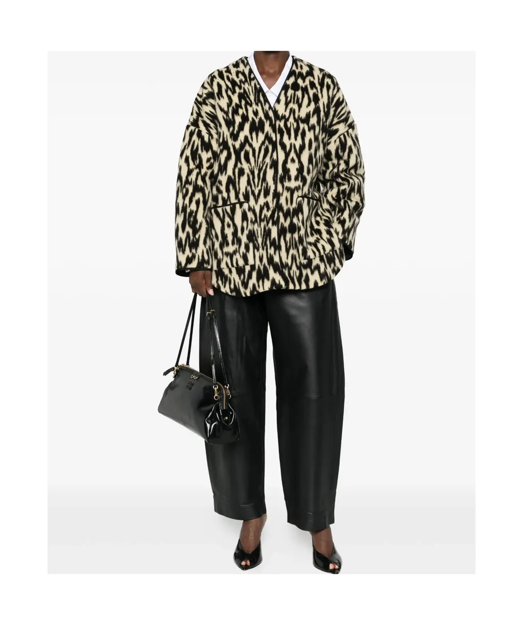 Animal-Print Coat