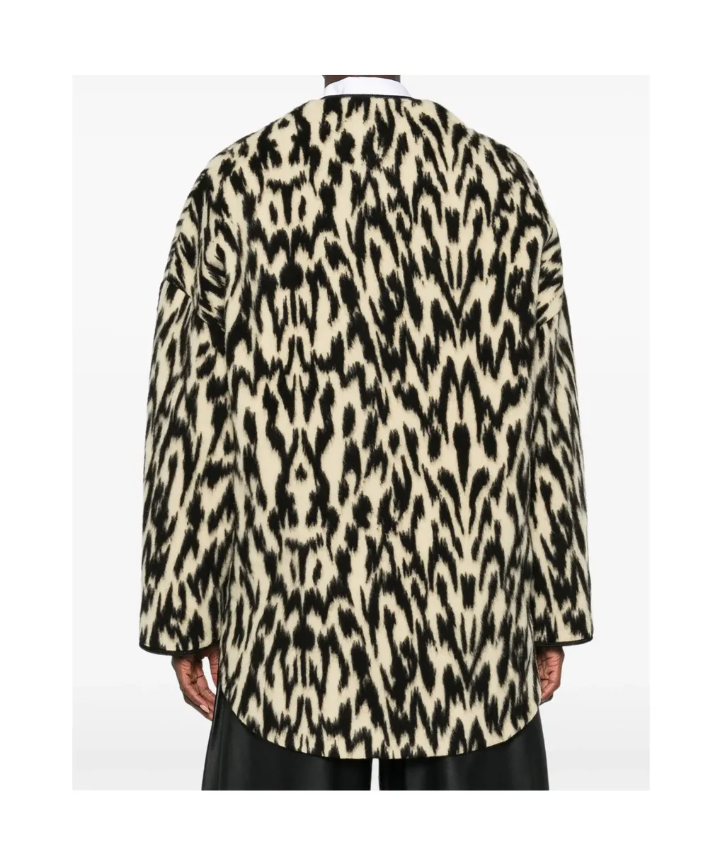 Animal-Print Coat