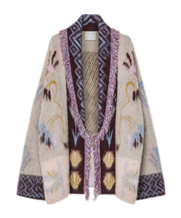 Longline Cardigan In Baby Alpaca Wool