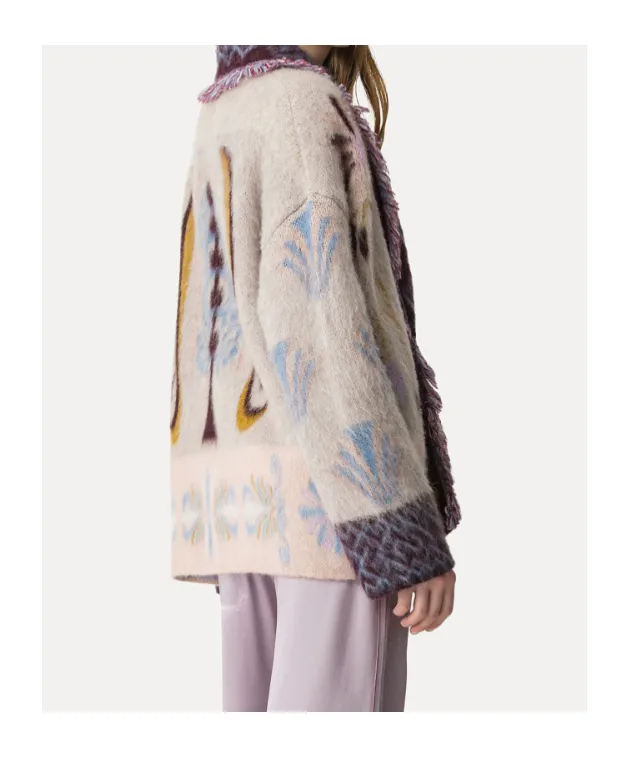 Longline Cardigan In Baby Alpaca Wool