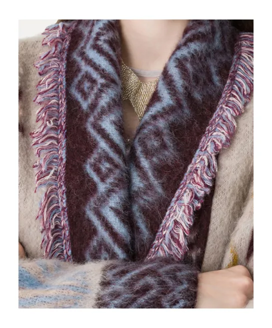 Longline Cardigan In Baby Alpaca Wool