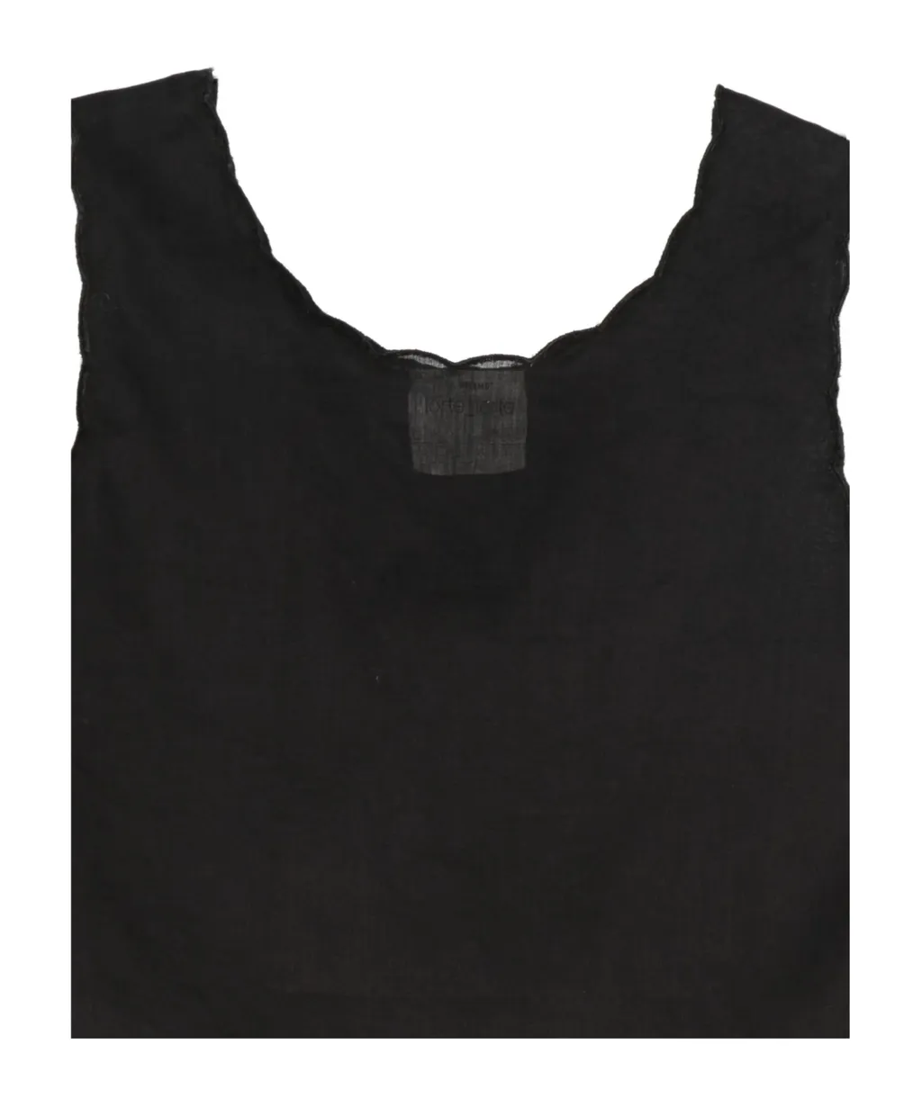 Scallop-Trim Tank Top