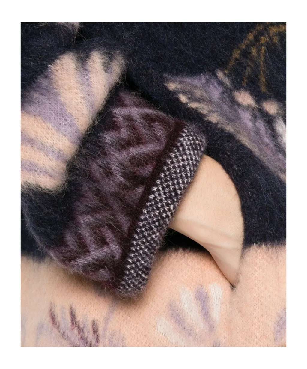 Long-Sleeved Knitted Cardigan