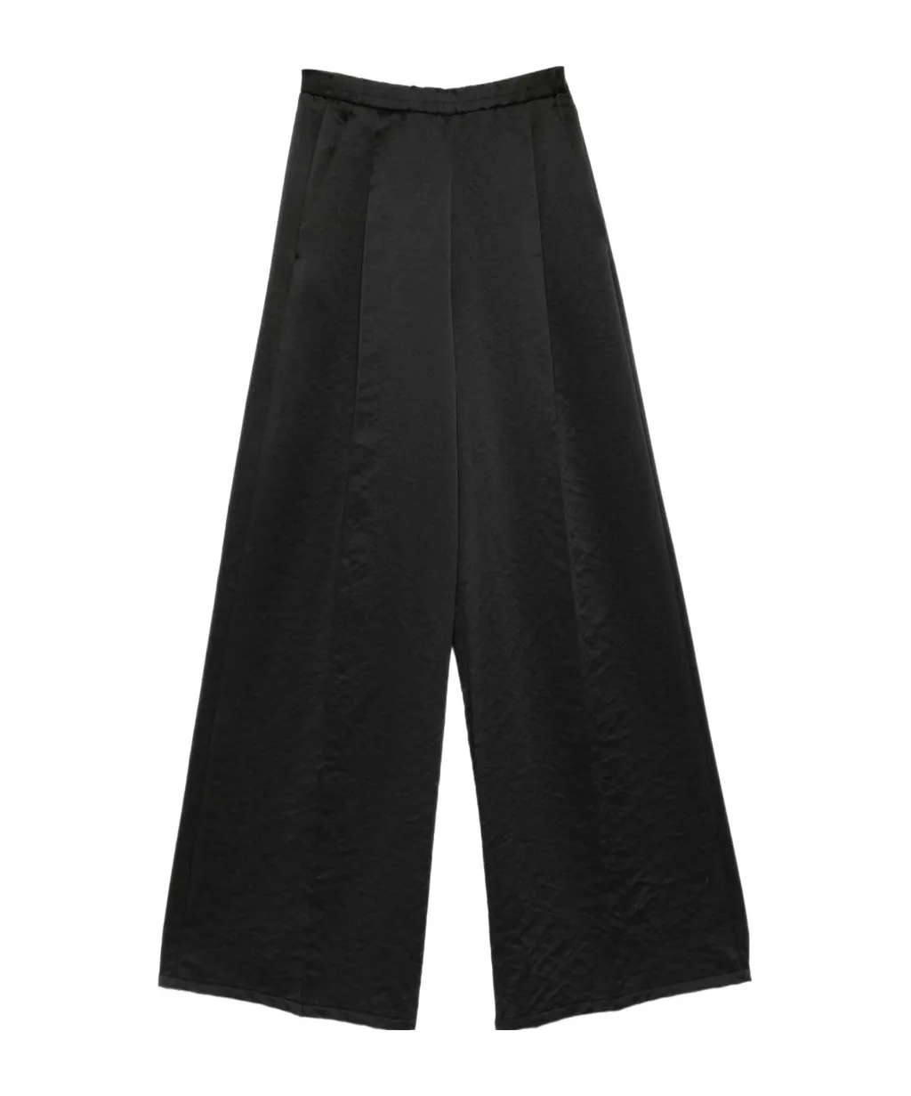 Pleated Cupro Trousers