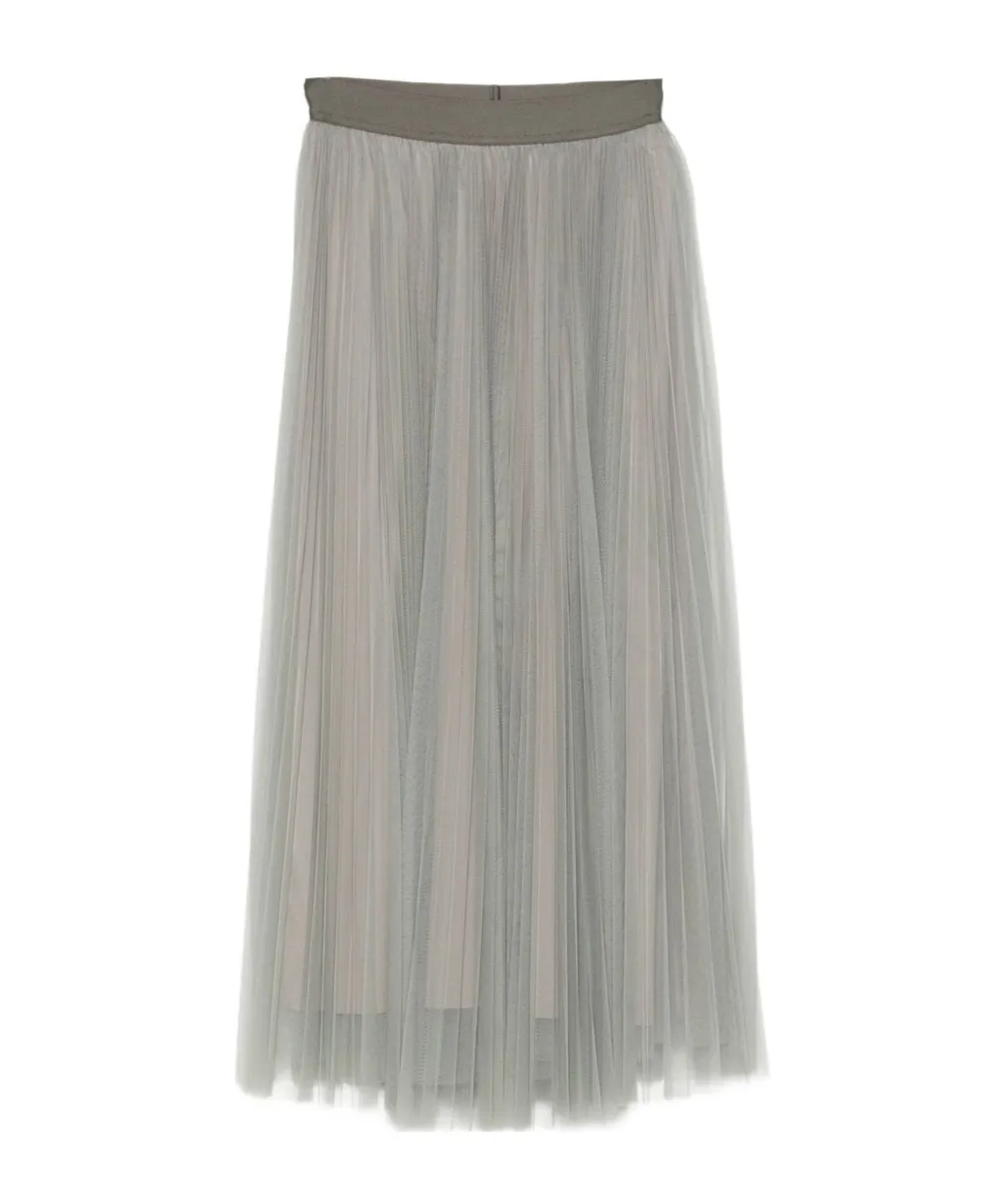Pleated Tulle Skirt