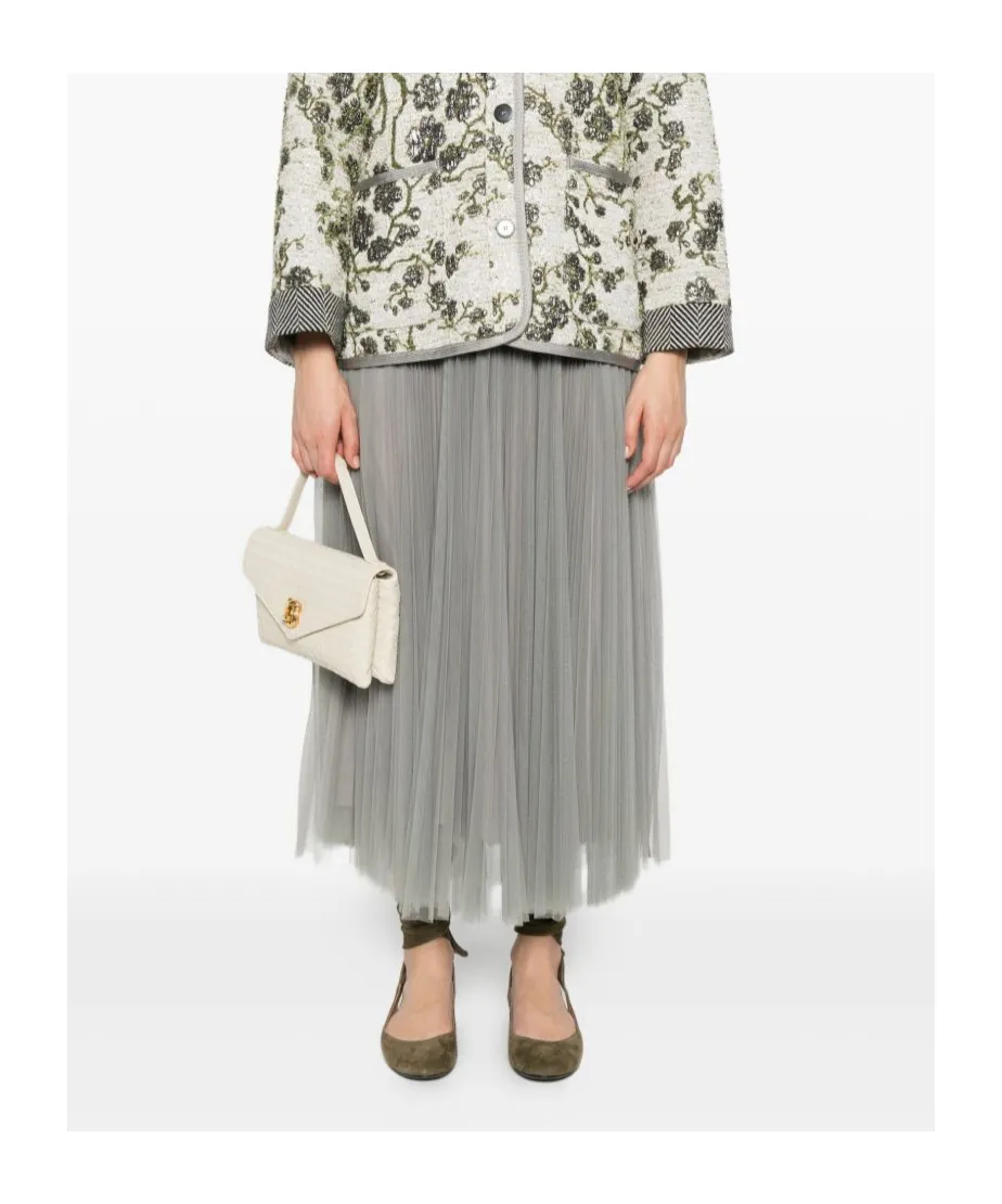 Pleated Tulle Skirt