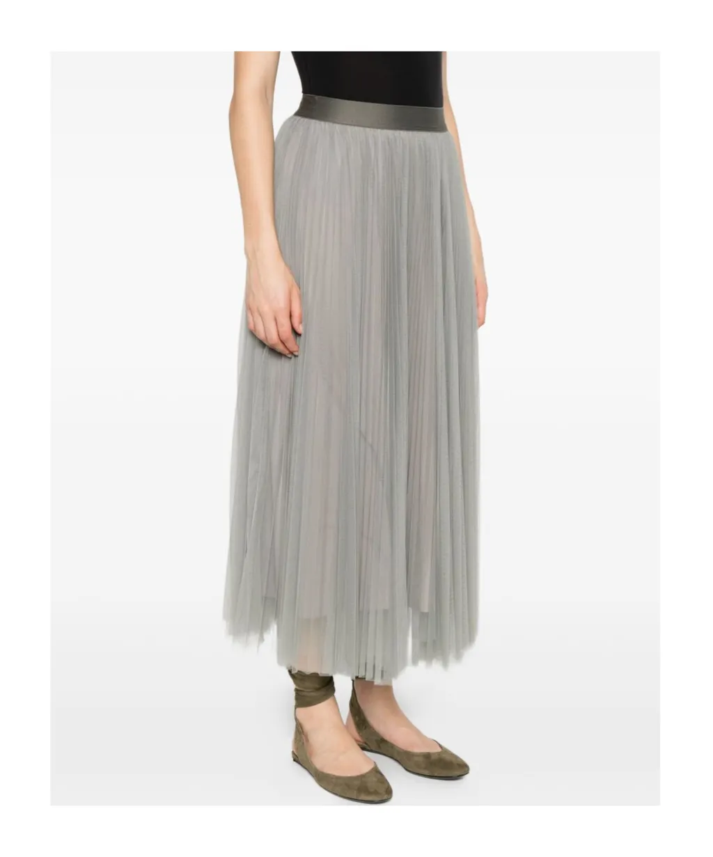 Pleated Tulle Skirt