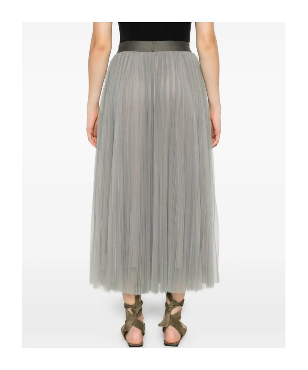 Pleated Tulle Skirt