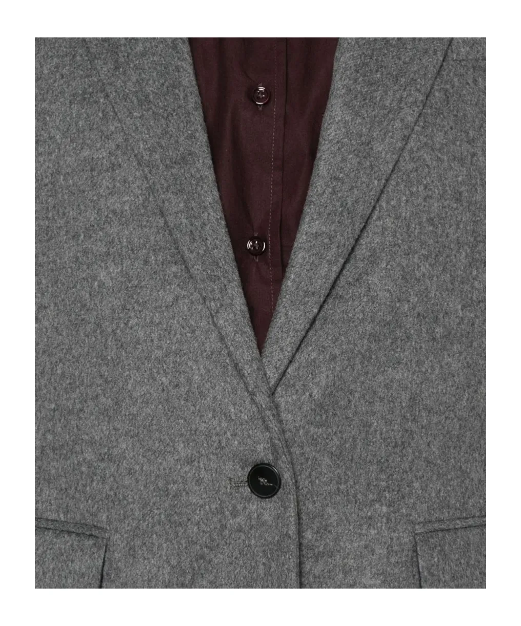 Single-Breasted Peak-Lapels Jacket